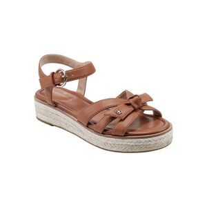 BANDOLINO Womens Brown 1" Platform Petty Open Toe Wedge Espadrille Shoes 10 M